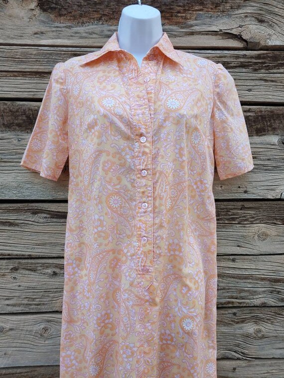 Handmade Vintage 1960s / 1970s Floral and Paisley… - image 2