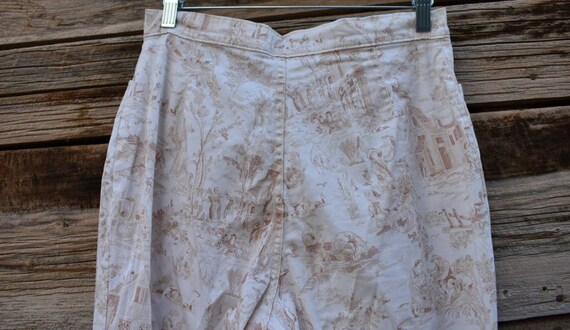 Retro Vintage 1990s Bill Blass Jeans Toile Capris… - image 5