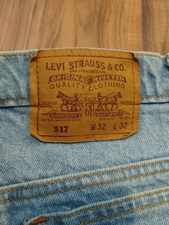 Retro Vintage 1990s Levi's  517 Jeans 32 x 32 - image 8