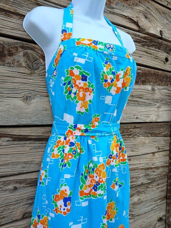 Vintage 1960s / 1970s Blue " Malia Honolulu " Hawa