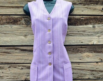 Vintage 1960s Light Purple Jantzen Tunic / Vest