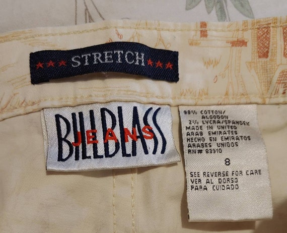 Retro Vintage 1990s Bill Blass Jeans Toile Capris… - image 7