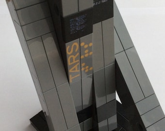 Figura personalizada del robot de la película interestelar TARS hecha con LEGO real, no es un producto oficial de Lego