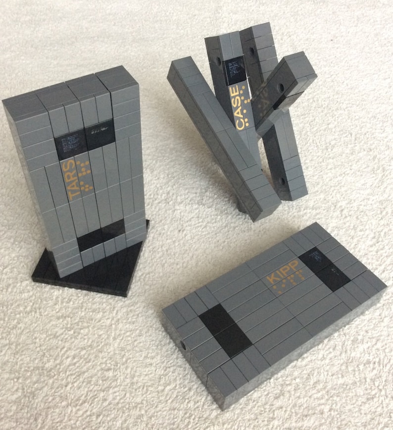 Lego Interstellar Movie Robot TARS CASE /& KIPP Custom Action Figures Not an official Lego product
