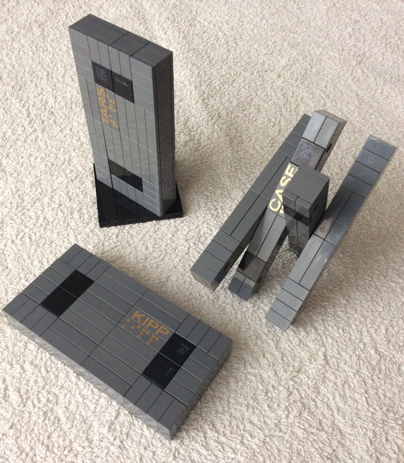 Interstellar Movie Robot Tars Case & Kipp Figura Etsy México