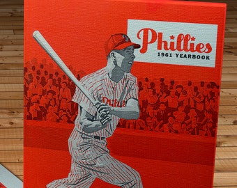 1961 Vintage Philadelphia Phillies Yearbook - Canvas Gallery Wrap