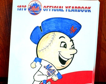 1976 Vintage New York Mets Yearbook Program - Canvas Gallery Wrap