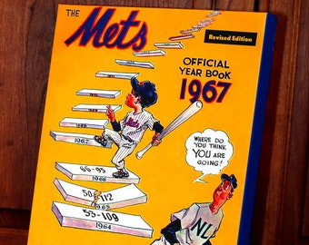 1967 Vintage New York Mets Yearbook Program - Canvas Gallery Wrap