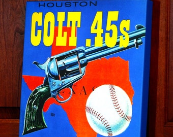 1962 Vintage Houston Colt .45's Program - Canvas Gallery Wrap