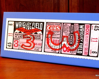 1932 Vintage Chicago Cubs - New York Yankees World Series Ticket  - Canvas Gallery Wrap