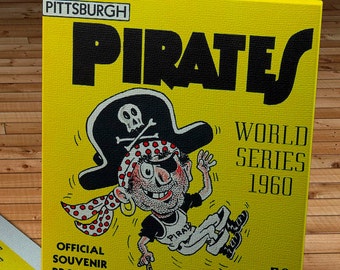 1960 Vintage Pittsburgh Pirates World Series Program - Canvas Gallery Wrap