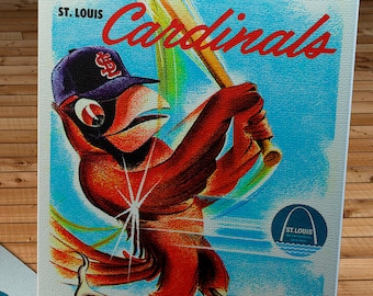 1964 Vintage St Louis Cardinals  Program - Canvas Gallery Wrap