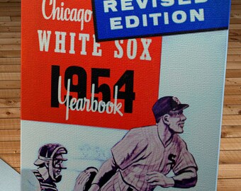 1954 Vintage Chicago White Sox Yearbook - Canvas Gallery Wrap