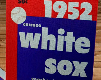 1952 Vintage Chicago White Sox Yearbook - Canvas Gallery Wrap