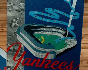 1952 Vintage New York Yankees Sketch Book - Canvas Gallery Wrap   #BB191