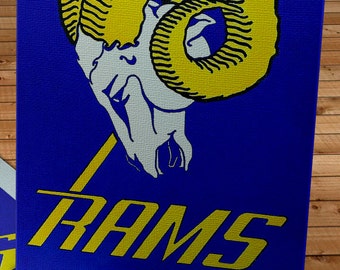 1959 Vintage Los Angeles Rams Football Yearbook - Canvas Gallery Wrap