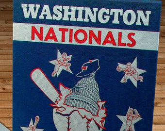 1953 Vintage Washington Nationals Yearbook - Canvas Gallery Wrap