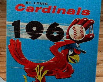 1960 Vintage St. Louis Cardinals Yearbook - Canvas Gallery Wrap