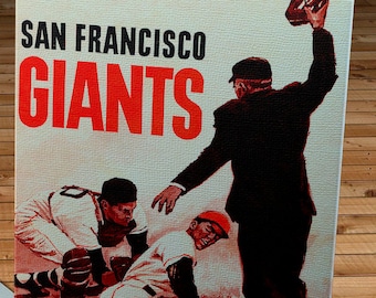 1962 Vintage San Francisco Giants Program - Canvas Gallery Wrap