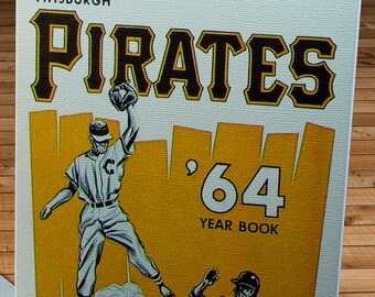 1964 Vintage Pittsburgh Pirates Yearbook - Canvas Gallery Wrap