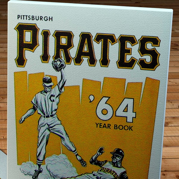 1964 Vintage Pittsburgh Pirates Yearbook - Canvas Gallery Wrap