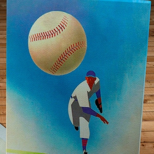1950 Vintage Chicago Cubs Baseball Program - Canvas Gallery Wrap
