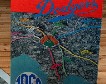 1962 Vintage Los Angeles Dodgers Yearbook - Canvas Gallery Wrap