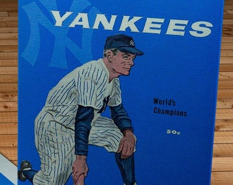 1959 Vintage New York Yankees Yearbook - Canvas Gallery Wrap