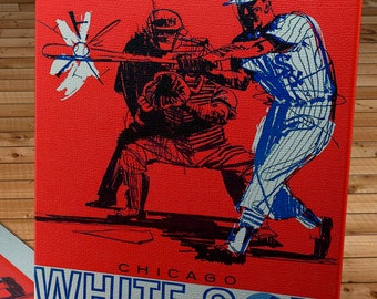 1964 Vintage Chicago White Sox ScoreCard Cover - Canvas Gallery Wrap