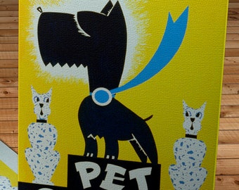 1930's Vintage WPA Pet Show Poster - Canvas Gallery Wrap