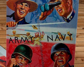 1943 Vintage Army-Navy Football Program - Michie Stadium - Canvas Gallery Wrap
