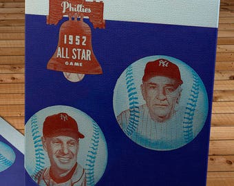 1952 Vintage All-Star Game Program - Philadelphia Phillies - Canvas Gallery Wrap