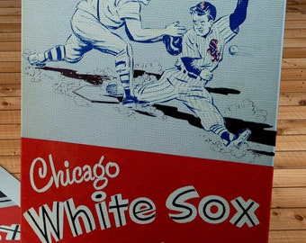 1956 Vintage Chicago White Sox Year Book - Canvas Gallery Wrap