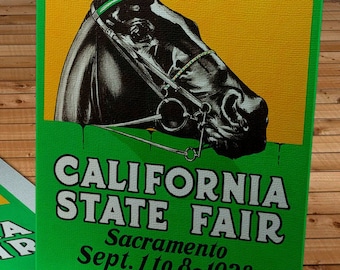 1928 Vintage California State Fair Poster - Canvas Gallery Wrap