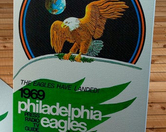 1969 Vintage Philadelphia Eagles Football Yearbook - Canvas Gallery Wrap