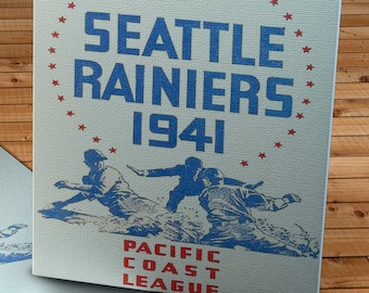 1941 Vintage Seattle Rainiers - Roster - Canvas Gallery Wrap
