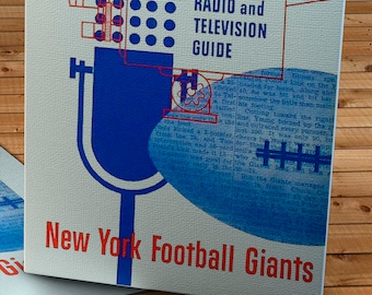 1952 Vintage New York Giants Football Media Guide - Canvas Gallery Wrap