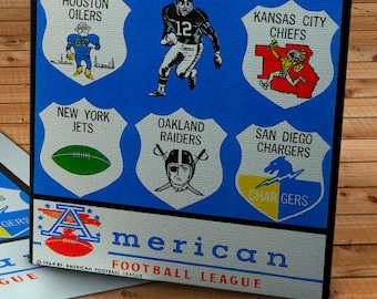 1964 Vintage AFL Football Program - Canvas Gallery Wrap