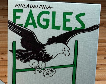 1963 Vintage Philadelphia Eagles Football Yearbook - Canvas Gallery Wrap