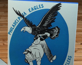 1947 Vintage Philadelphia Eagles - Pittsburgh Steelers Football Program - Canvas Gallery Wrap