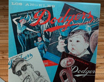 1962 Vintage Los Angeles Dodgers Baseball Program - Canvas Gallery Wrap