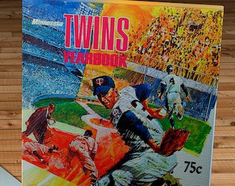 1968 Vintage Minnesota Twins Yearbook - Canvas Gallery Wrap