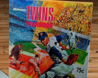 1968 Vintage Minnesota Twins Yearbook - Canvas Gallery Wrap