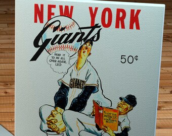 1952 Vintage New York Giants Yearbook - Canvas Gallery Wrap