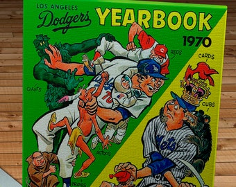 1970 Vintage Los Angeles Dodgers Yearbook - Canvas Gallery Wrap