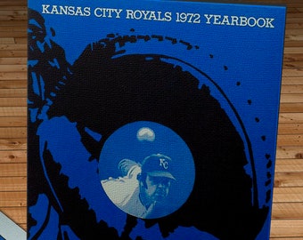 1972 Vintage Kansas City Royals Program - Canvas Gallery Wrap