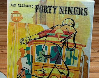 1949 Vintage San Francisco 49ers - Baltimore Colts - Football Program - Canvas Gallery Wrap