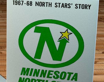 1967-1968 Vintage Minnesota Northstars Yearbook - Canvas Gallery Wrap