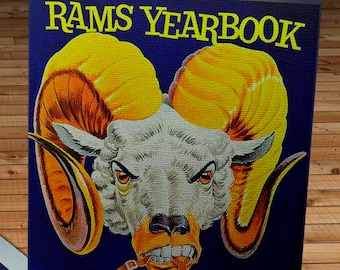 1960 Vintage Los Angeles Rams Football Yearbook - Canvas Gallery Wrap