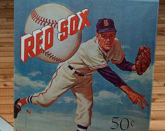 1959 Vintage Boston Red Sox Yearbook - Canvas Gallery Wrap